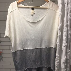 Free People Colorblock Oversized Tee